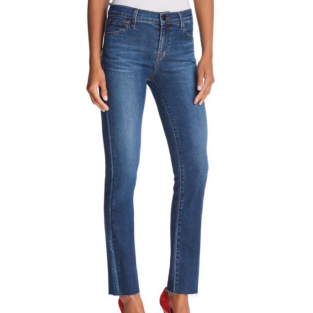 J Brand Mid Rise Cigarette Leg Jeans Sz 25